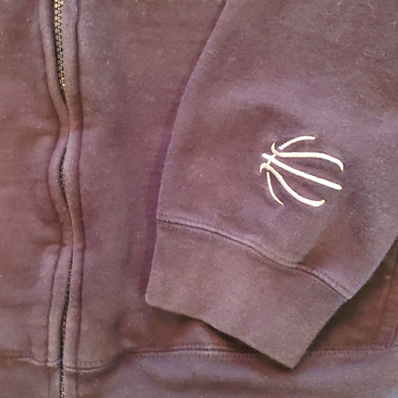 NBA Black Zip Up Hoodie - Size Large - Picture 5 of 6